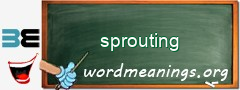 WordMeaning blackboard for sprouting